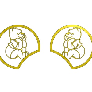 Winnie the Pooh Mickey Ears 3D Print File