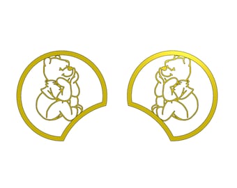 Winnie de Poeh Mickey Ears 3D-afdrukbestand