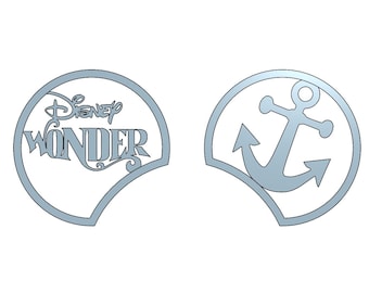 Wonder DCL-cruiseschip Mickey Ears 3D-afdrukbestand
