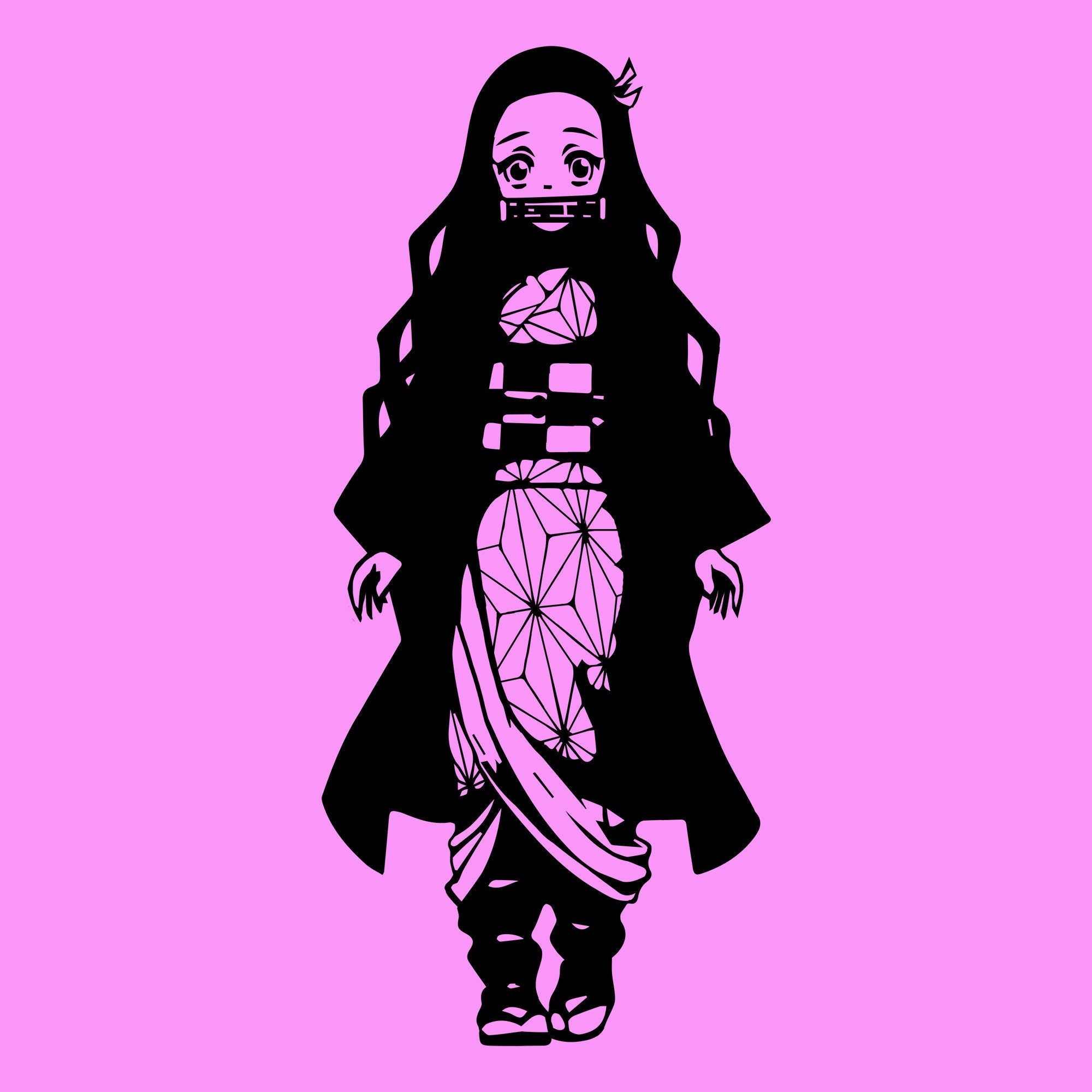 Demon Slayer Nezuko Full Body Vinyl Decal - Etsy