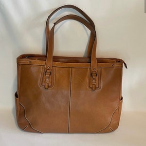Franklin Covey Leather Business Organizer Tote Laptop… - Gem