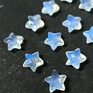 Rainbow Glass Star Shape, Faceted Star Shape, Matched Pair Bead, Rainbow Glass Polygon Bead, 10 Pcs., Size- 11 mm, Best Jwellery making bead