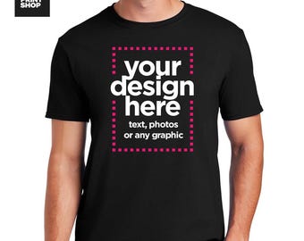Personalized T-Shirt with Your Design, Logo, Text or Photo | Premium DTG Print