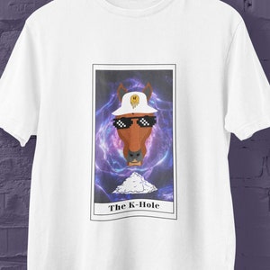 The K-hole tarot card-edm merch-rave shirt-edm clothing-funny rave shirt-ketamine