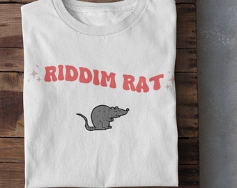 Riddim rat tshirt- edm merch- edm tshirt- riddim tshirt-rave shirt-feral edm tshirt