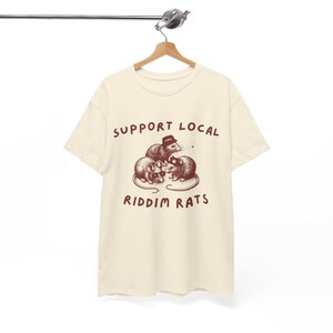 Maglietta Riddim - supporta i ratti riddim locali - merchandising EDM - maglietta rave - abbigliamento rave divertente immagine 3