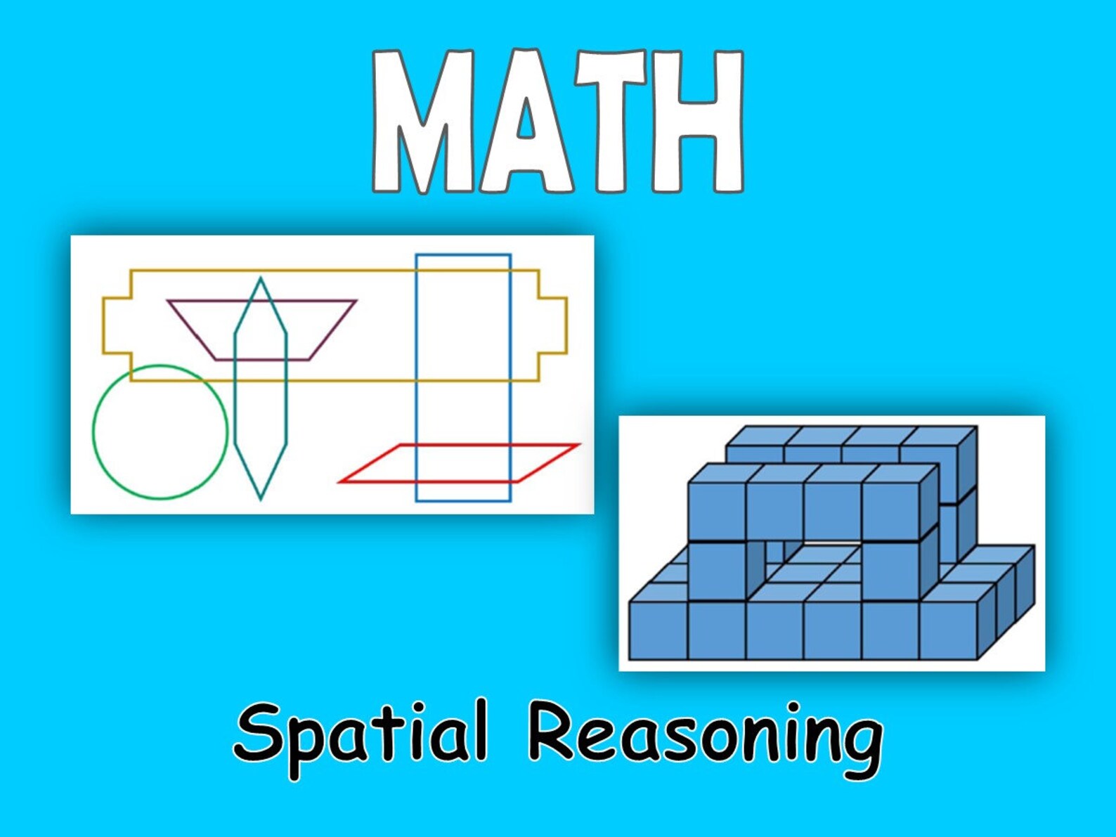 Spatial Reasoning Worksheets, 80 Printables, Geometry, Shapes, Brain ...