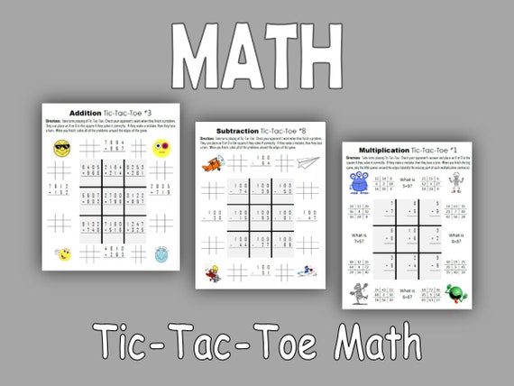 Addition Tic-Tac-Toe