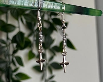 Starburst earrings in silver