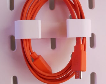 USB Kabel Clip für IKEA Skadis | Kabel sortieren | IKEA Skadis Zubehör | Ladekabel sortieren und aufräumen | Usb Kabel ordnen | Uppspel