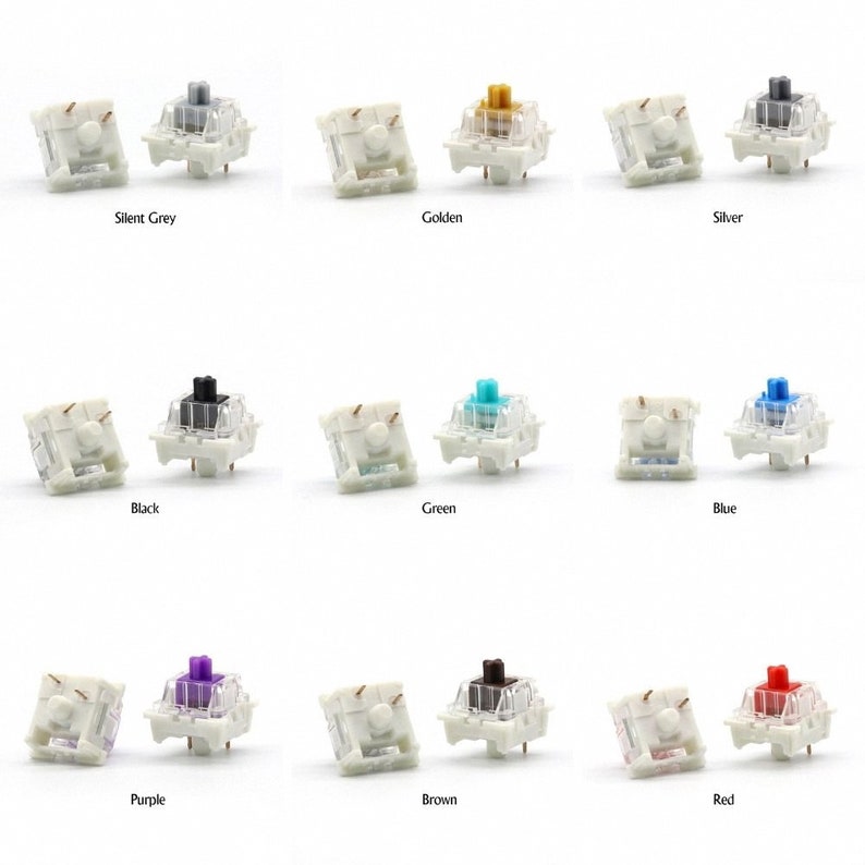 Outemu Switches for Mechanical Keyboard 3pin Clicky Linear Tactile