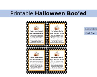 Printable Halloween Boo’ed| Halloween activity | US letter size print at home worksheet, seasonal, activity