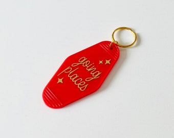 Going Places Motel Keychain - More colours available