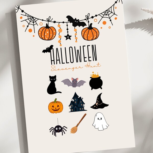 Printable Halloween Movie Checklist for Kids A5 Digital Download Family ...