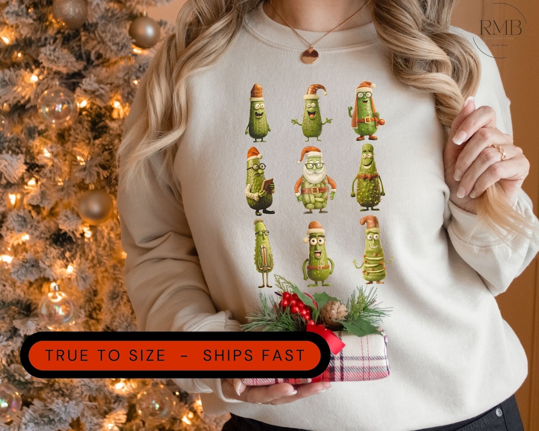 Funny Pickle Sweater Christmas Pickle Lover Sweater Etsy