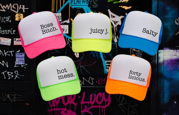 Neon Bachelor, Bachelorette Custom Trucker Hats, Pool Party Caps