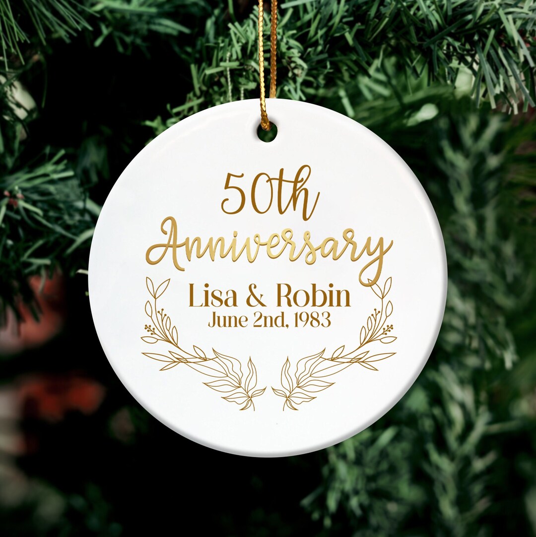 Anniversary Ornament, Personalized Anniversary Ornament, Marriage ...