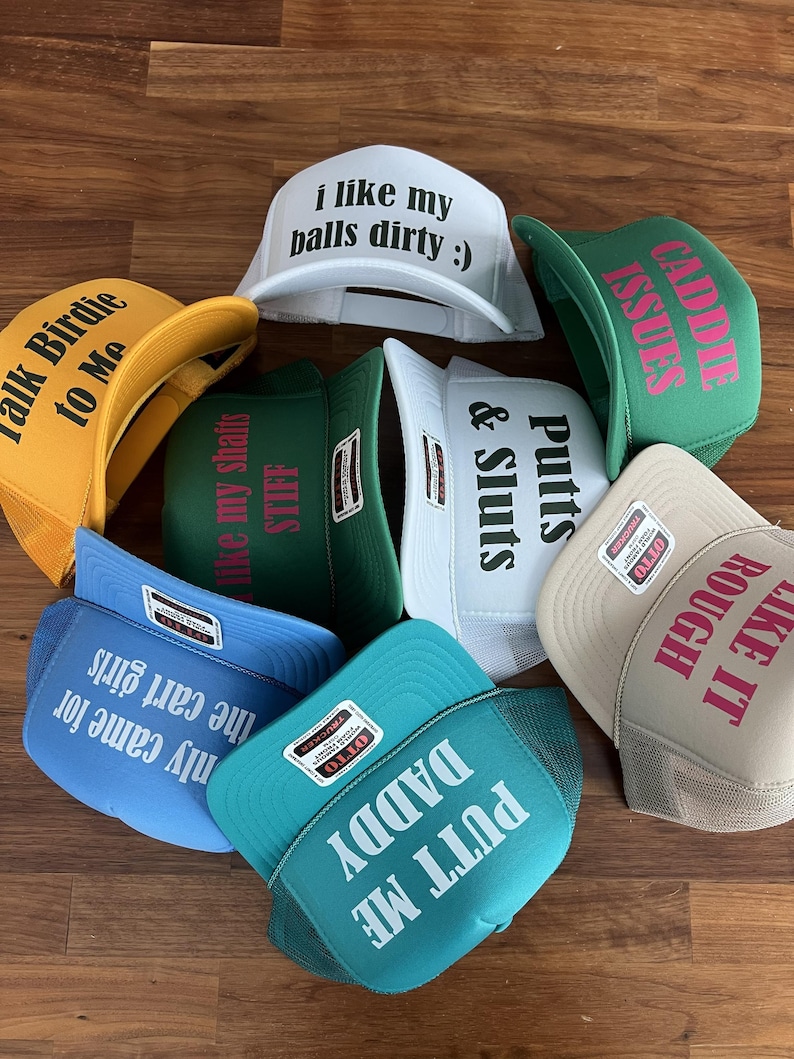 Golf Sayings Custom Trucker Hat, Golf Bachelorette Party Hats bild 4