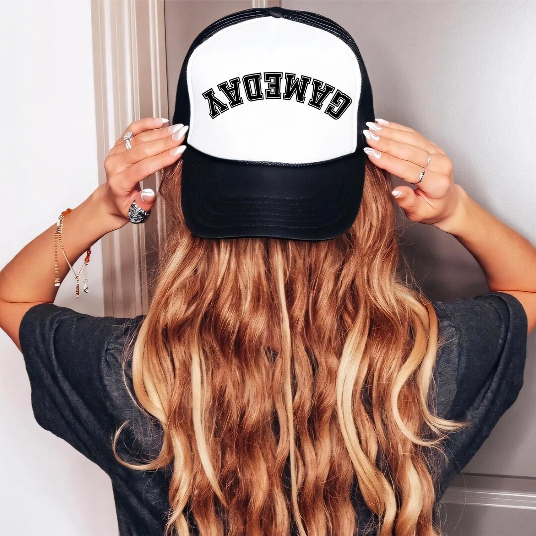Black Game Day Trucker Hat