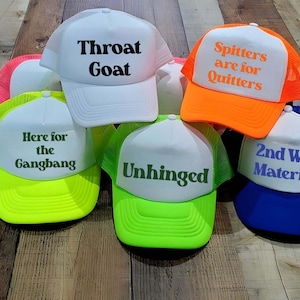 Custom Bachelorette Party Trucker Hat, Funny Inappropriate Gift