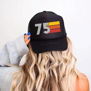 50th Birthday Hats, 1975 Retro Trucker Hat, 50th Birthday Gift, 50th Birthday Gift for Women Men, 50th Birthday Party, Vintage Turning 50