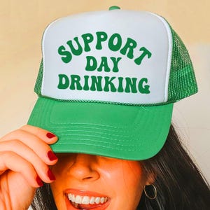 Support Day Drinking Trucker Hats - Etsy display picture 3