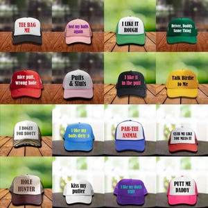 Golf Sayings Custom Trucker Hat, Golf Bachelorette Party Hats bild 5