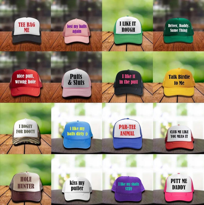 Golf Sayings Custom Trucker Hat, Golf Bachelorette Party Hats bild 5