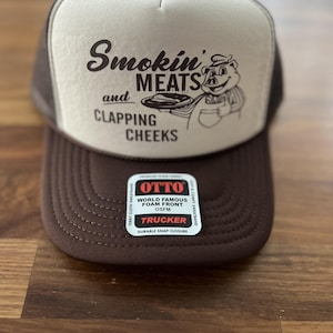 Smokin' Meats Trucker Hat, Funny BBQ Foam Hat Bild 7