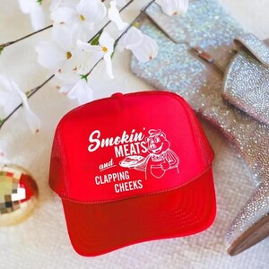 Smokin' Meats Trucker Hat, Funny BBQ Foam Hat Bild 8