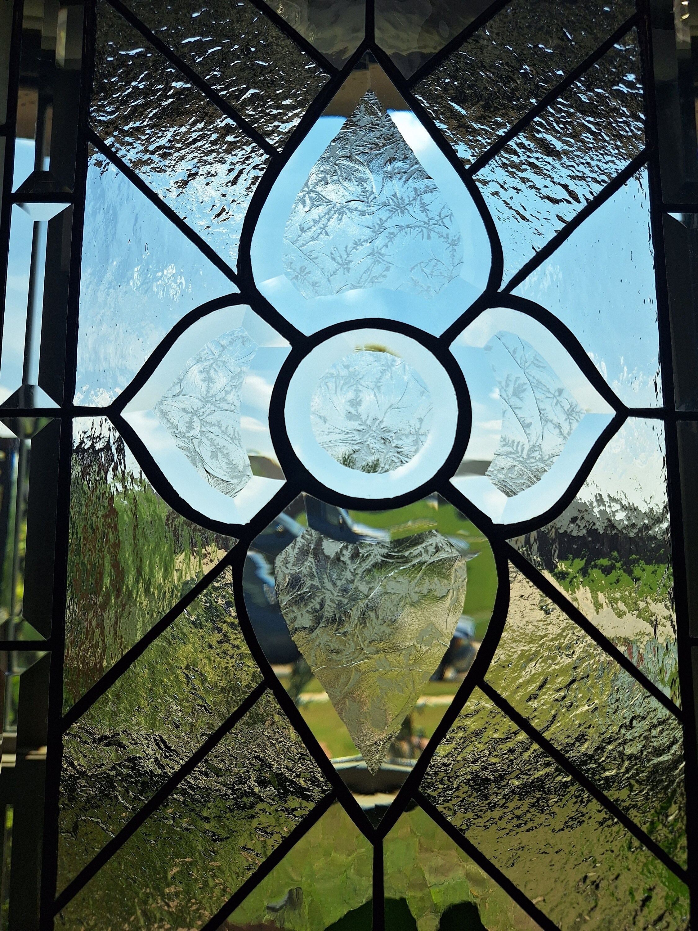 Clear Beveled Stained Glass Window Panel-made to Order 20.5x12.5 - Etsy