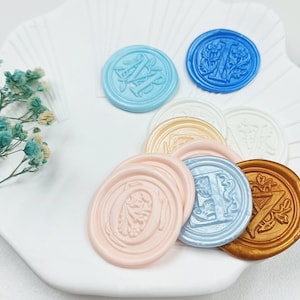 Coustom Self Adhesive Wax Seal, Letter Wax Seal Stickers, Wedding Invitations, Personalised Sealing Wax Sticker