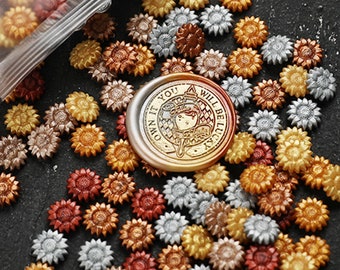 Sealing Wax Beads, 100pcs/bag Glitter Powder Wax Beads, Mixed Color Sealing Wax Vintage Seal Stamp Beads for Wedding Invitation, Envelope