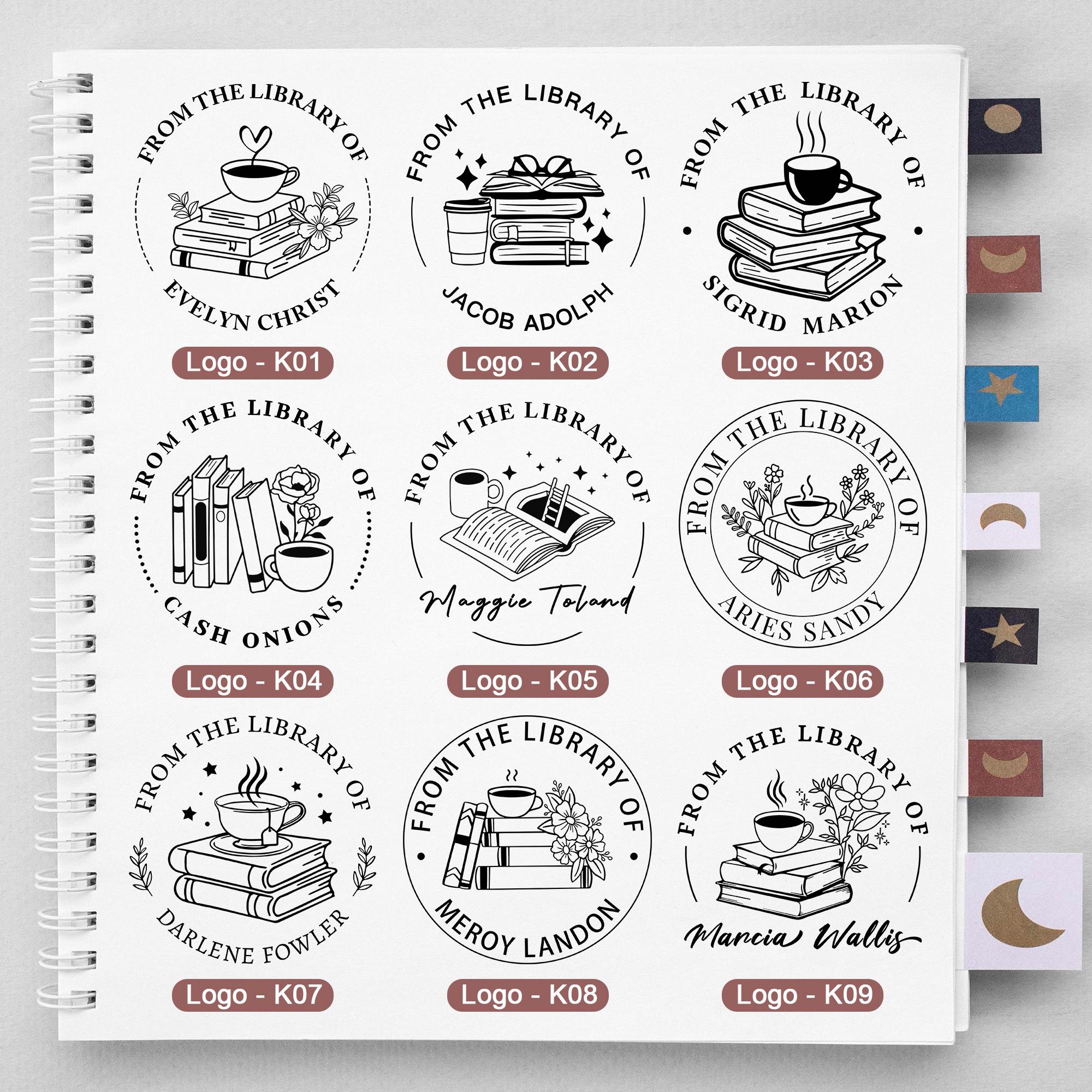 BOOK EMBOSSER Personalized, Custom Embosser, Custom From The Library Of Book Stamp, Book Lovers Gift, Library Embosser, Invitation Embosser