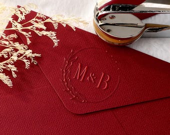 Custom Monogram Embosser, 20 Designs, Custom Your Own Embosser for Invitation, Napkin Embosser, Personalized Wedding Embosser, Unique Gift