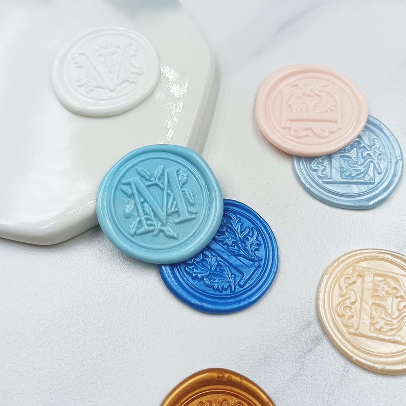 Coustom Self Adhesive Wax Seal, Letter Wax Seal Stickers, Wedding Invitations, Personalised Sealing Wax Sticker image 7