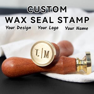 Kit de sellos de cera personalizados para invitaciones de boda / Logotipo personalizado / Sello de cera personalizado / Kit de sello de cera para bodas