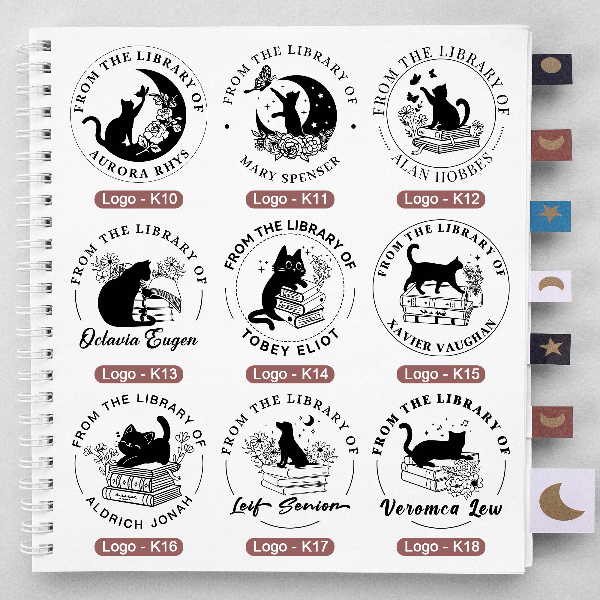 BOOK EMBOSSER Personalized, Custom Embosser, Custom From The Library Of Book Stamp, Book Lovers Gift, Library Embosser, Invitation Embosser