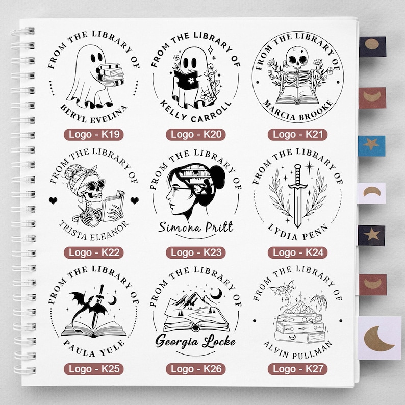 CUSTOM EMBOSSER STAMP, Book Embosser Personalized, Library Embosser ...