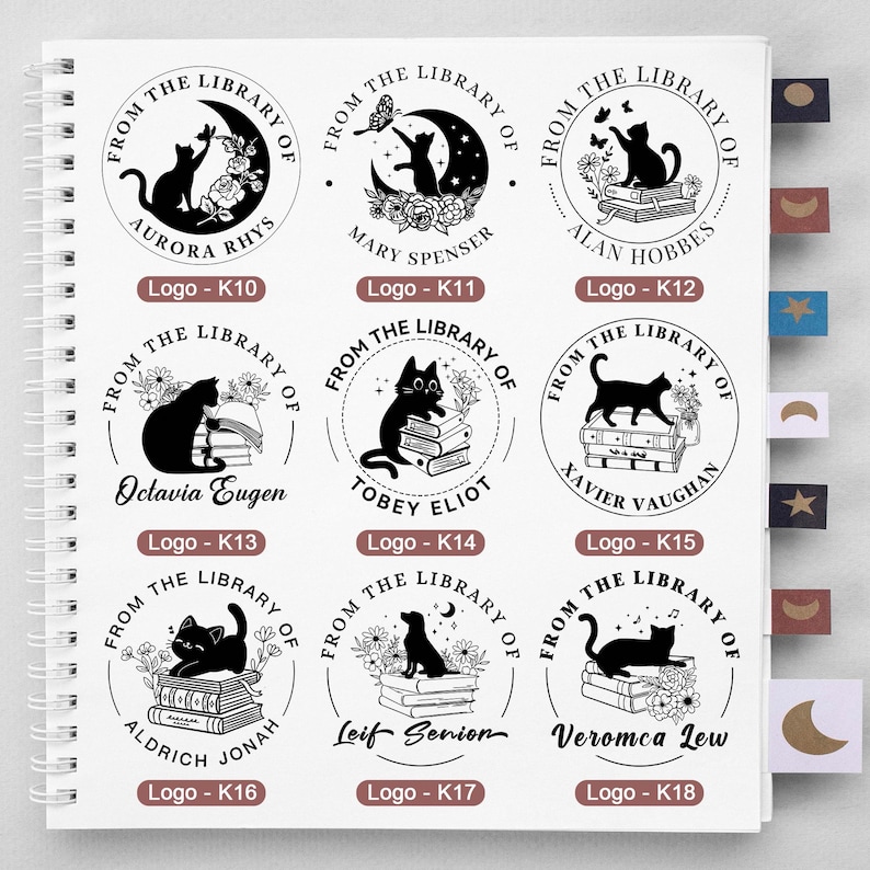 CUSTOM EMBOSSER STAMP, Book Embosser Personalized, Library Embosser ...