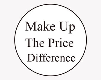 Make up the price difference, Upgrade size 30mm, 35mm, 40mm, 45mm, 50mm