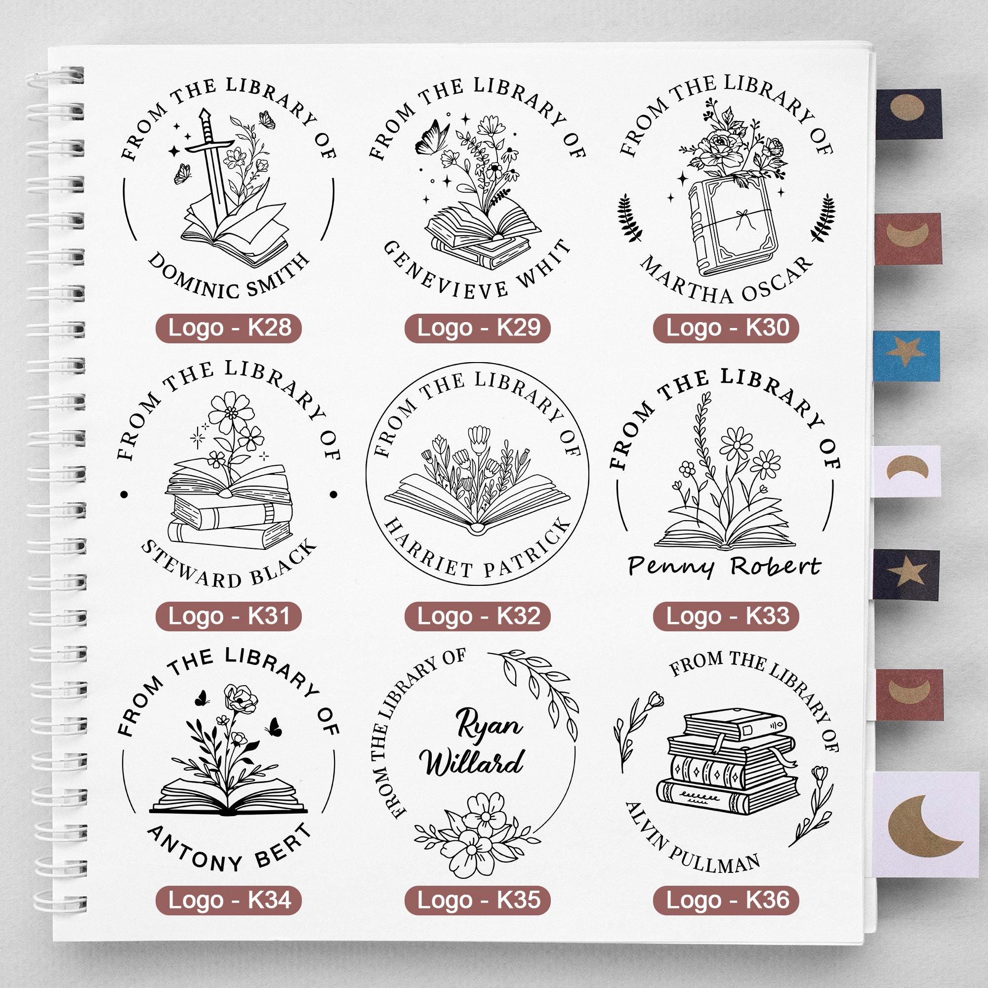 BOOK EMBOSSER Personalized, Custom Embosser, Custom From The Library Of Book Stamp, Book Lovers Gift, Library Embosser, Invitation Embosser