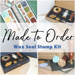 Wax seal stamp custom, Custom your own design, wax seal kit for wedding invitation, wedding wax seal, wax seal stamp kit