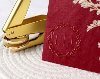 Personalized Wedding Embosser, Custom Logo Embosser for Wedding Invitation, Personalized Initial Napkin Embosser, Custom Your Logo Stamp