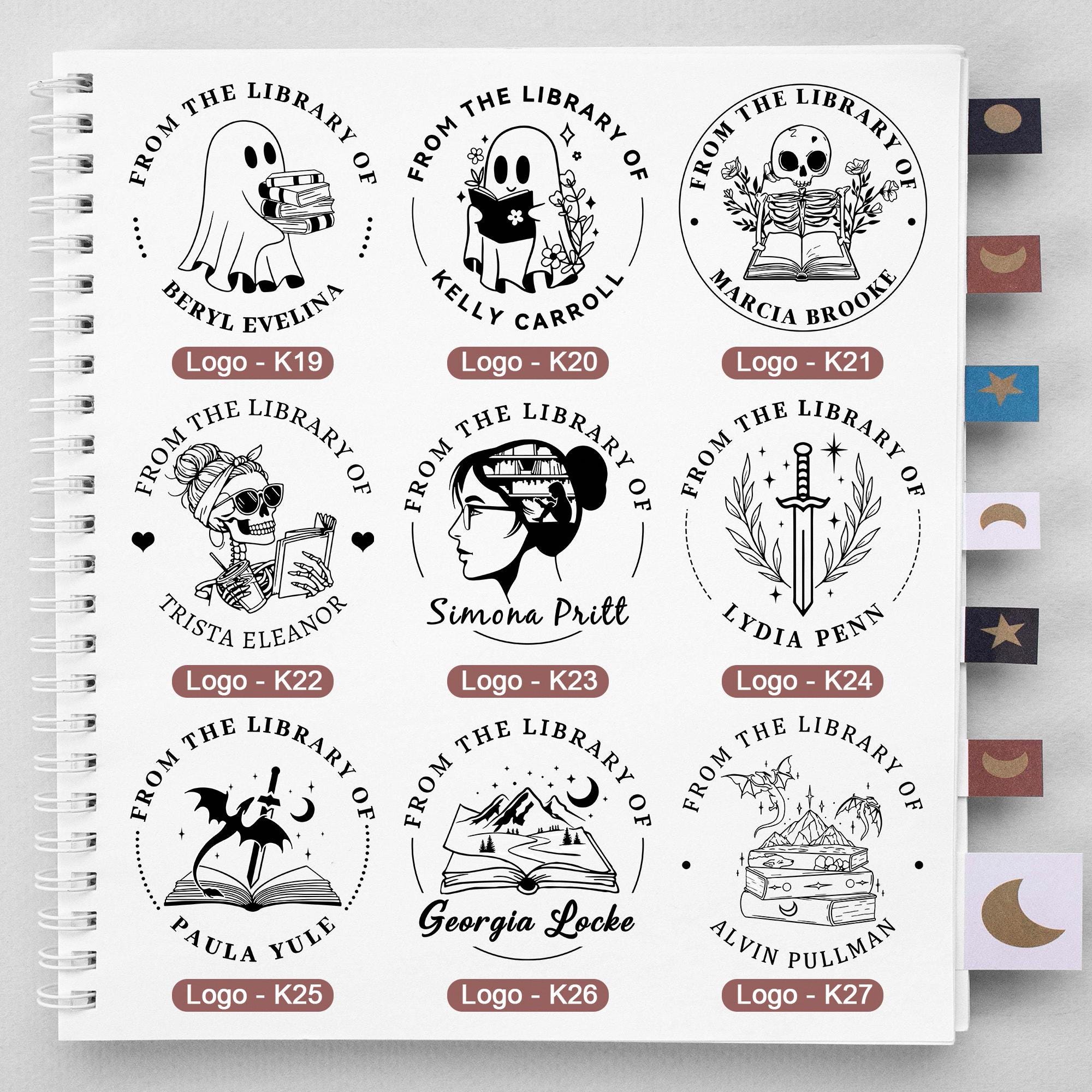 BOOK EMBOSSER Personalized, Custom Embosser, Custom From The Library Of Book Stamp, Book Lovers Gift, Library Embosser, Invitation Embosser
