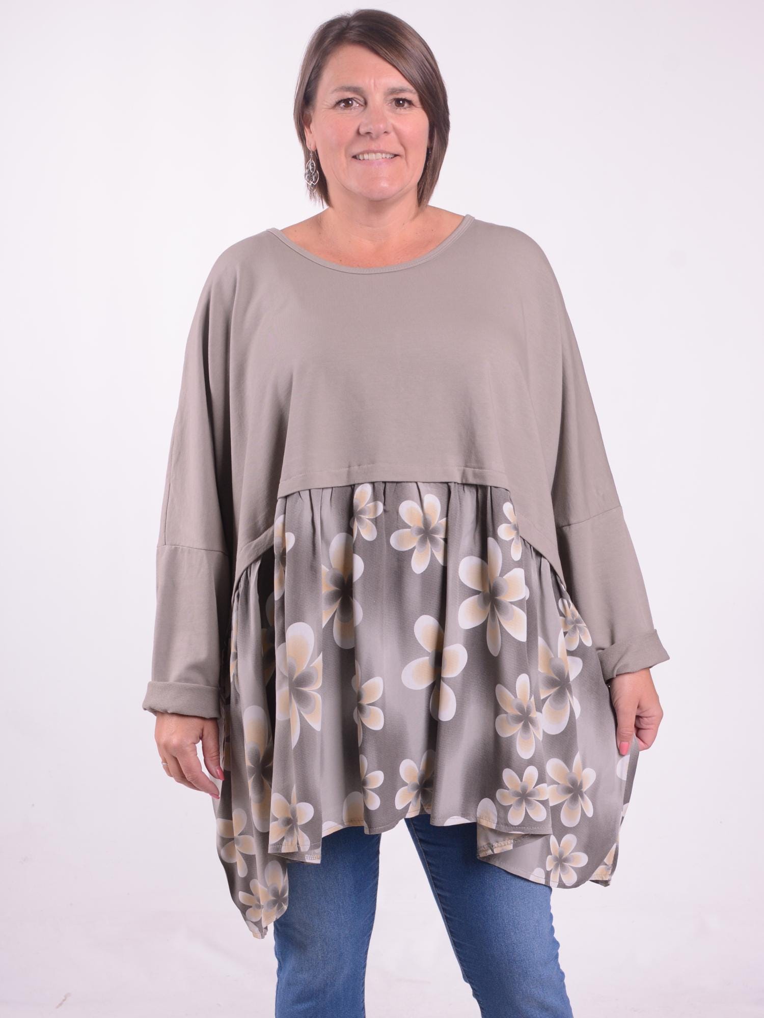 Top Da Donna In Cotone Italiano Taglie Forti Donna Lagenlook - Foto 8