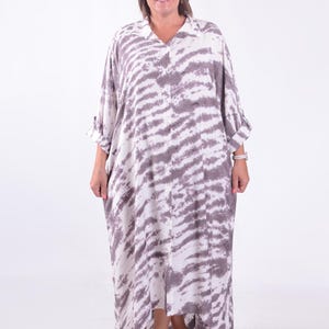 Lagenlook Plus Size Oversized Tie Dye Shirt Dress, Dress with pockets, *Star Seller*, Lagenlook, Hi Lo Dress, Pink, Blue Mocha, - VF8007