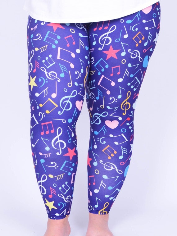 Plus size fancy clearance leggings