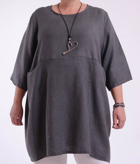 Lagenlook linen tops 2025