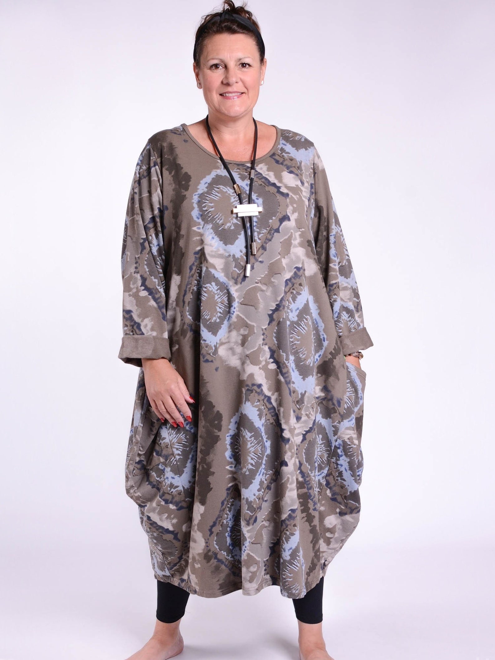My Obsession Lagenlook BIG Corner Balloon Shirt - Black Size 5 (58/60) XXXXL-XXXXXL - 96% Viscose 4% Elasthan